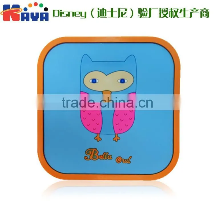 Durable heat-insulated soft pvc cartoon coaster