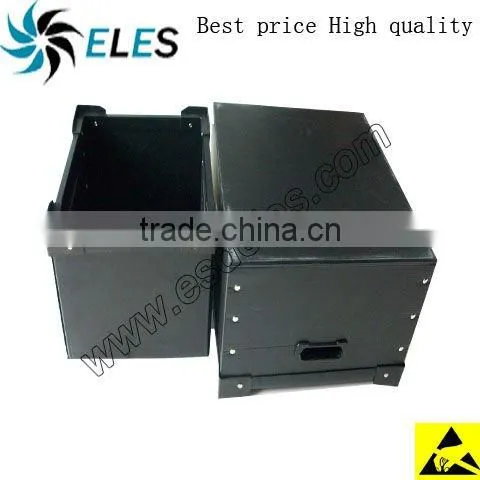 Antistatic Corrugated box ES10501 black customized size