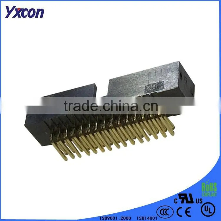 Dongguan Yxcon 1.27mm pitch right angle dual row box header connector