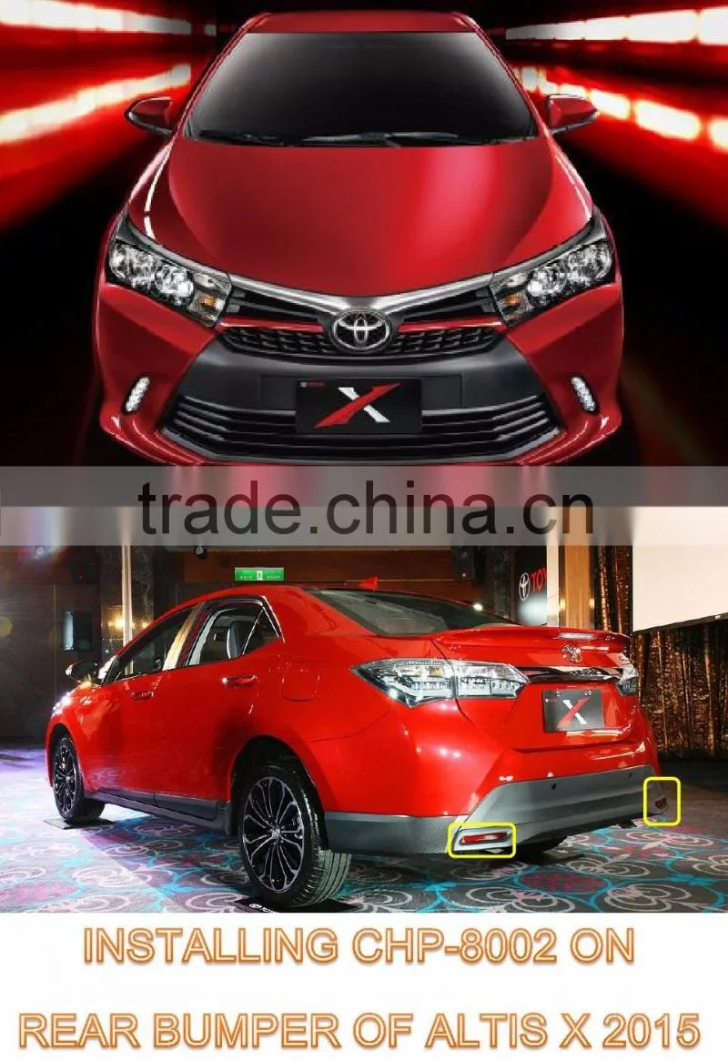 Car ACCESSORY LED Light Guide REAR BUMPER LIGHT For TOYOTA ALTIS 2015