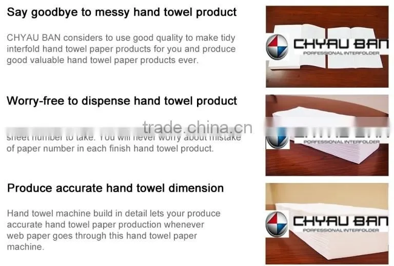 Film Wrapping Package V Folding Hand Paper Towel Processing Machinery Line