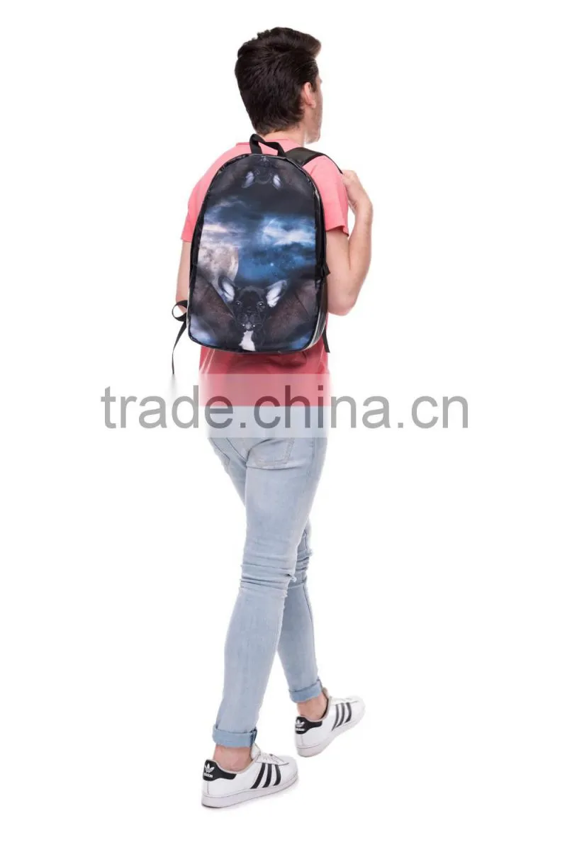 New Design 3D Print High Quality Custom Emoji Kids Backpack Bag