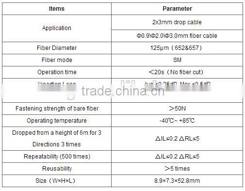 The best sale fiber optic fast connector top quality ftth Pre-assembled sc fiber optical fast connector