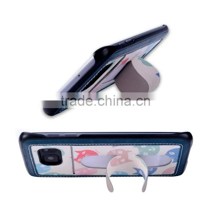 Unique Printing Smart Phone Back Case for Samsung Galaxy S7 with Stand Function
