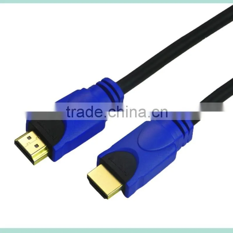 Blue high speed HDMI Cable with Ethernet and Gold connector support 3D and 4K from 0.5-100m