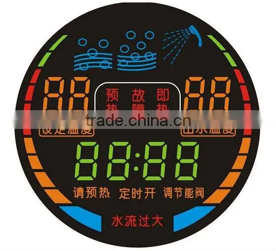 customized led display for full color water heater