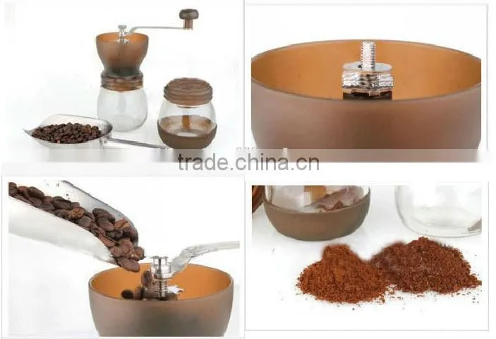 poket washable Manual Coffee bean mill with CE certification