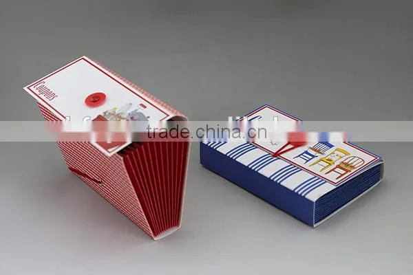 Multifunctional and cheap commercial coupon organizer with shopping list pad