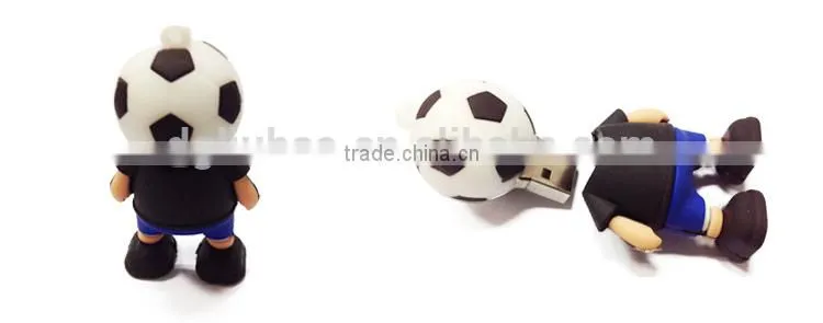 Soft football man USB flash drive from China promotive gifts
