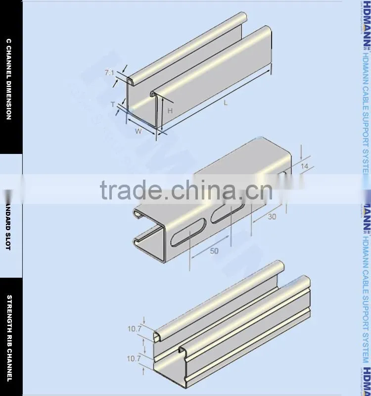 Galvanized Steel C Channel For Construction