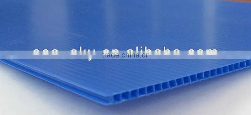 different color plastic polypropylene corrugated sheet in China