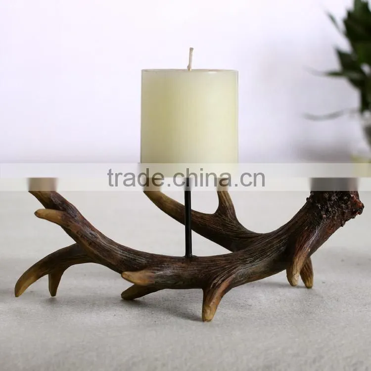 Christmas promotion gift products for resin antique candle holders