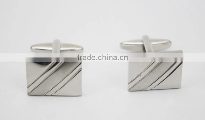 Cuff button brass cufflinks rectangle Brass Men Shirt Cuff Button