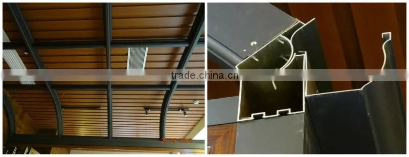aluminum small glass house with flat glass,balcony glass house, glass villa sun room