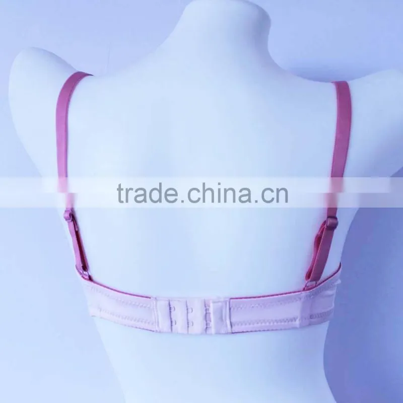 OEM service young ladies ahh bra with pads cotton bra with lace