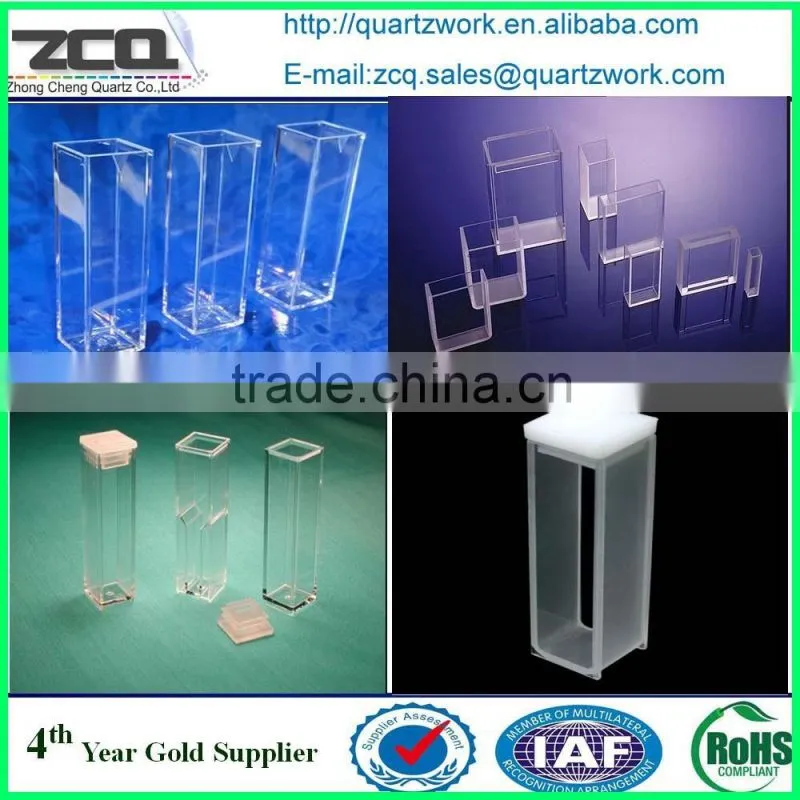 Spectrophotometer Quartz Cuvette for UV Absorbance Testing