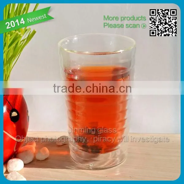 Mexican tableware glass double pint cup turkish tea glasses double wall glass tea cup