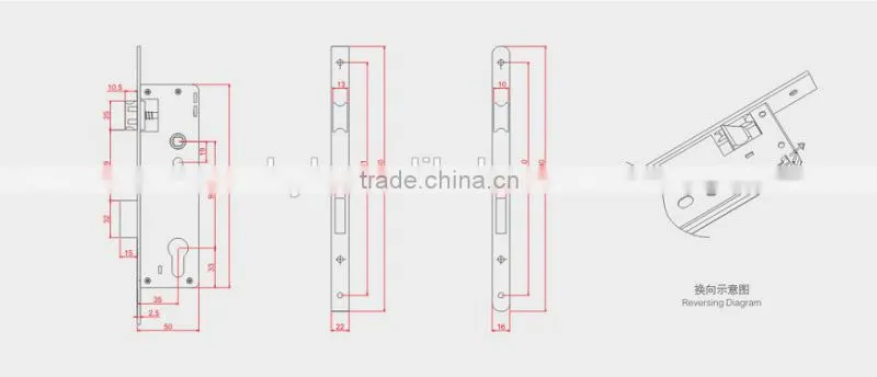 9235 roller ball mortise lock