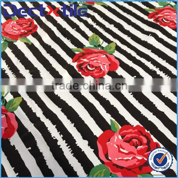 Zebra print pongee waterproof fabric fashion umbrella pongee fabric for women