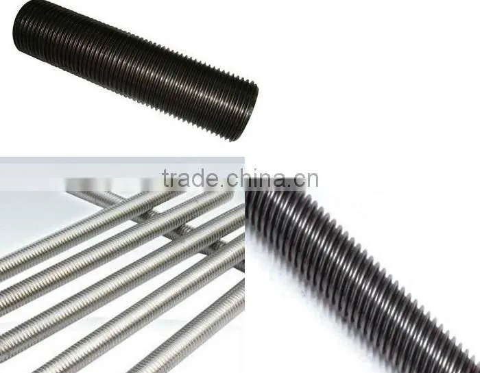 DIN975 thread rod with DIN934 hex nut Zinc Plated