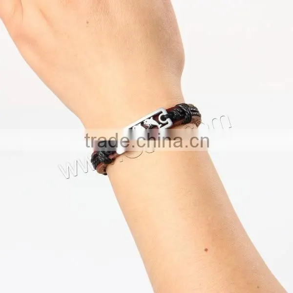 adjustable Dolphin Cowhide Bracelets dolphin leather bracelet