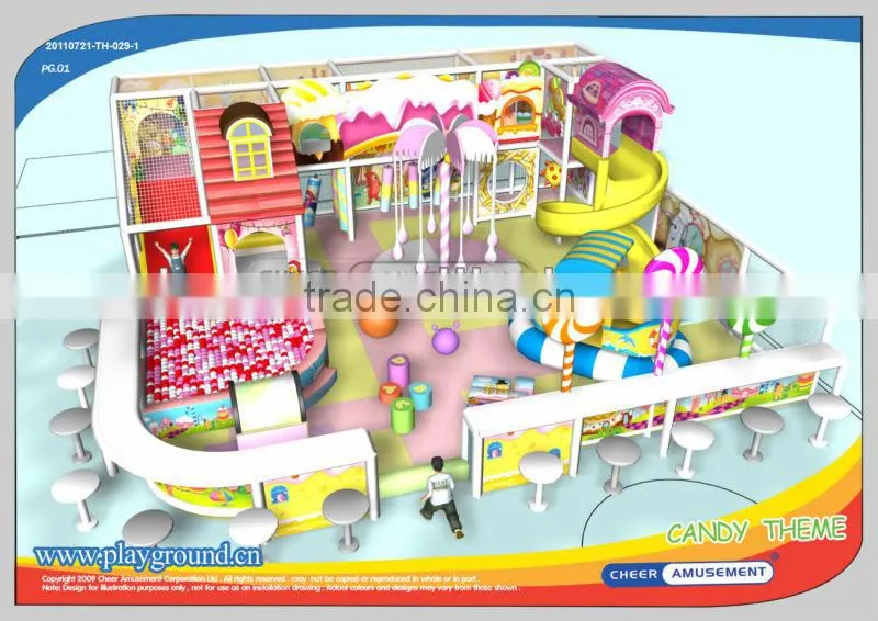 Cheer Amusement children indoor candy castle amusement park