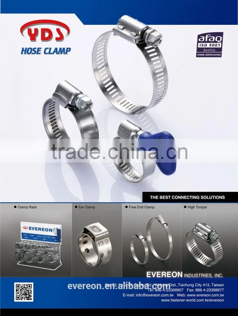 Auto air conditioning parts clip car stainless steel saddle clamp