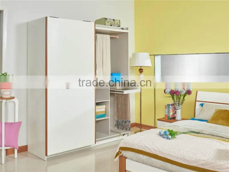 Modern high glossy functional sliding door wardrobe