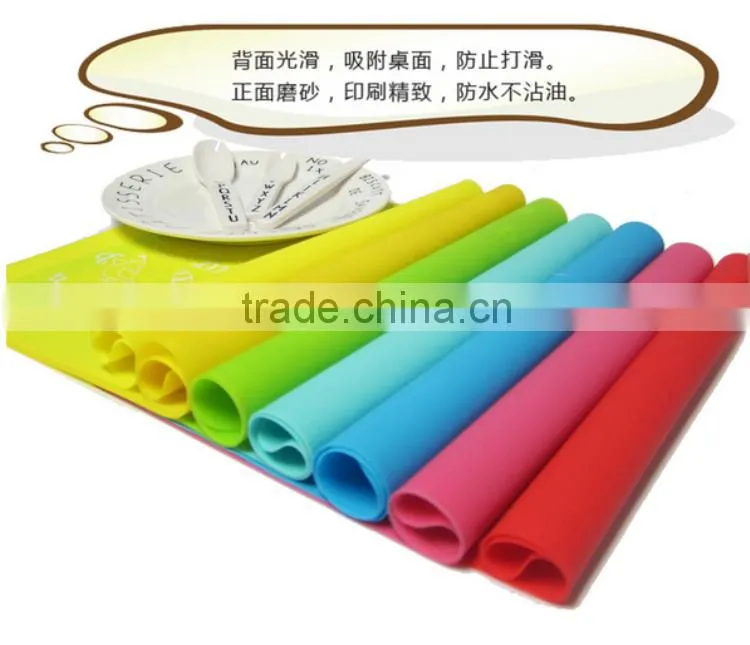 Custom Food Grade Silicone Baby Placemat Silicone Kids Placemat