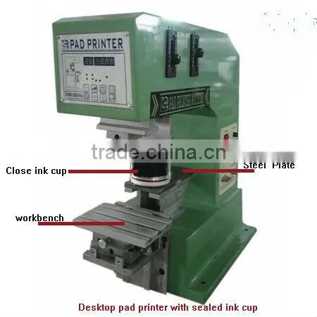 Sealed Ink Cup Desktop tampo printing machine suppliers LC-TP1-150T