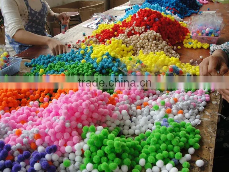 new material assorted colorful diy crafts education toys pompoms