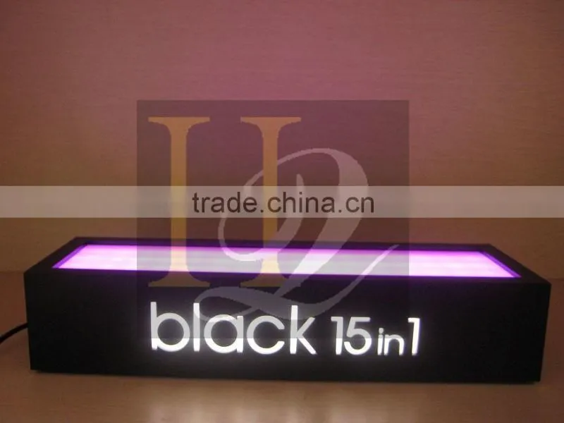 LED acrylic cosmetic bottle display stand