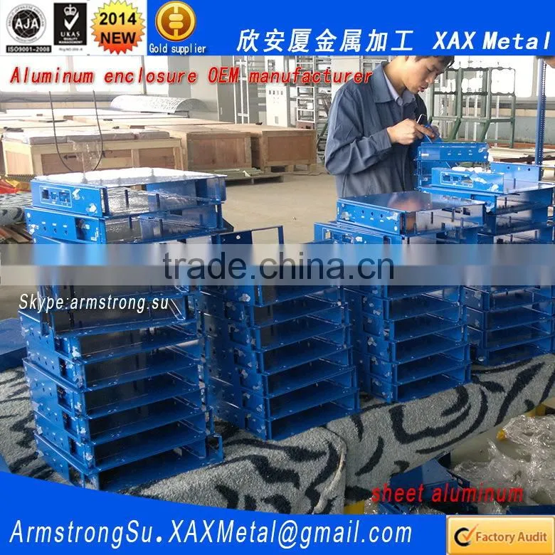 1XAX01Alu OEM ODM customized laser cut bend weld sheet aluminum 5052 6061 GB/T 3880-2006 enclosure