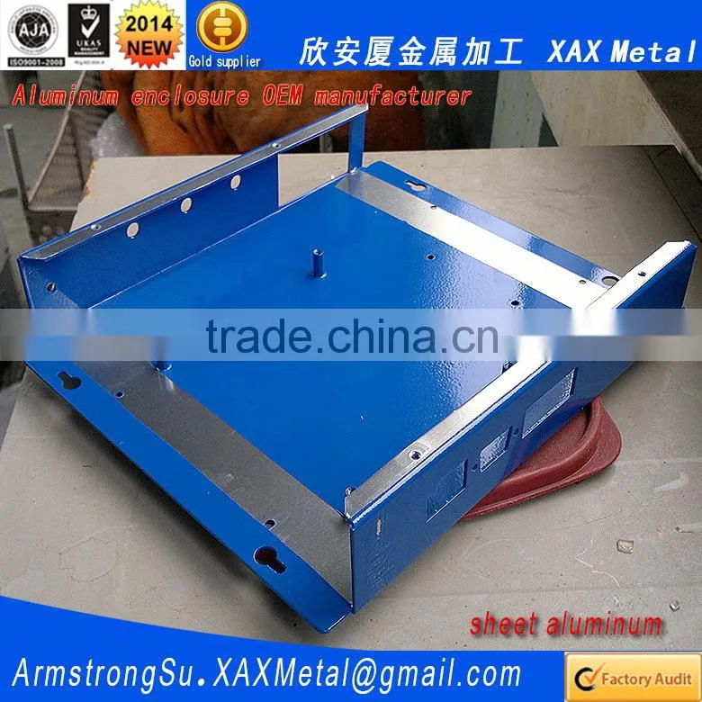 XAX27Alu OEM ODM customized laser cut bend weld plate aluminum network switch case