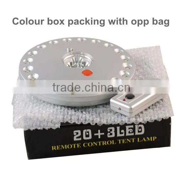 Popular High quanlity 23 LED remote control camping lamp