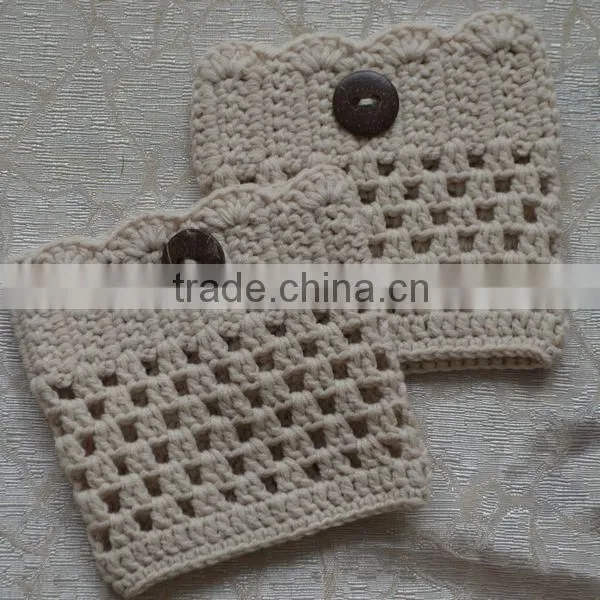 wholesale women hand knit leg warmers