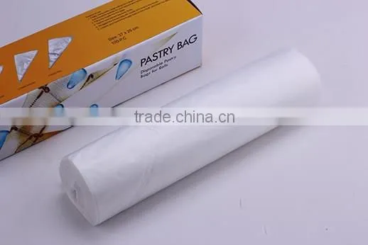 disposable and customzied size plastic pastry bag in rolls pack