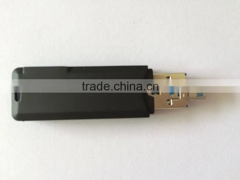 2 In 1 USB 3.0 and OTG/Micro USB 2.0 All-in-One Card Reader for Smartphone and PC