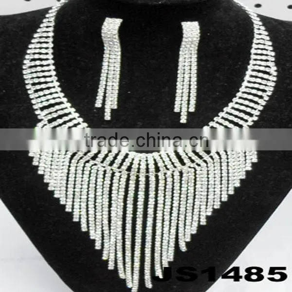 moroccan rhinestone necklace wedding jewelry set