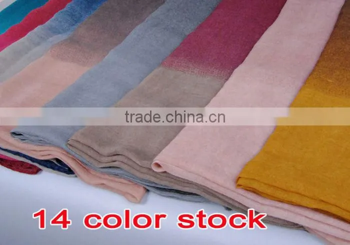 Hot Ombre Viscose women shawl scarf Voile Scarves 180*90 Pashmina Shawls Muslim Hijab
