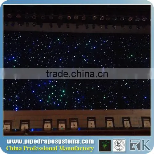 Cheap RK Colorful LED Star Curtain Backdrop For Christmas