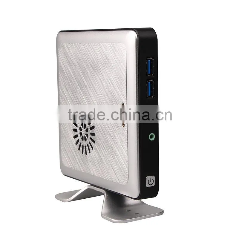 Lowest Price Thin Client Mini Industrial PC HTPC Intel Celeron 1037u Barebone System WiFi+HDMI 1080P+VGA+RJ45 Lan+USB3.0 Port