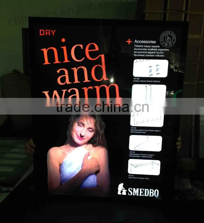 Slimline led lightbox magnetic lightbox backlit photo frame