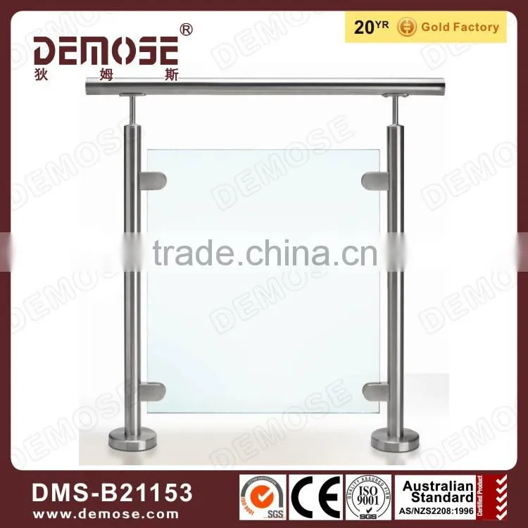 outdoor 12mm clear tempered terrace glass railing