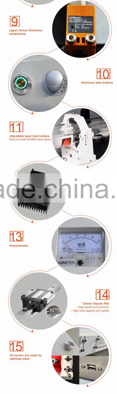 cheap 60w 80w 100w 130w 150w CO2 laser engraving machine