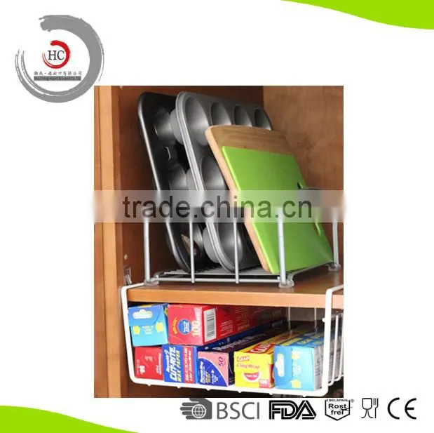 Multifunction iron flooding plastic cabinets basket hanging basket tableware basket