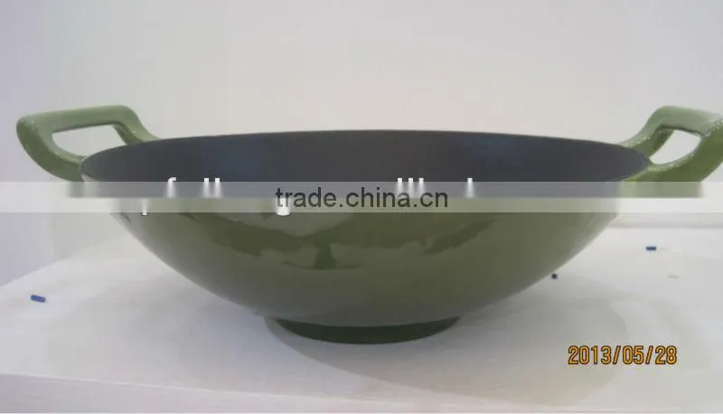 cast iron wok
