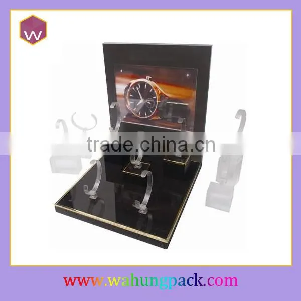 Luxurious Wooden Watch Display /Custom Made Watch Strap Display Box Counter
