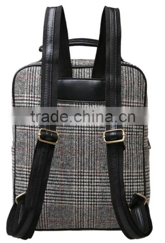 2015 new Casual canvas backpack for college girls