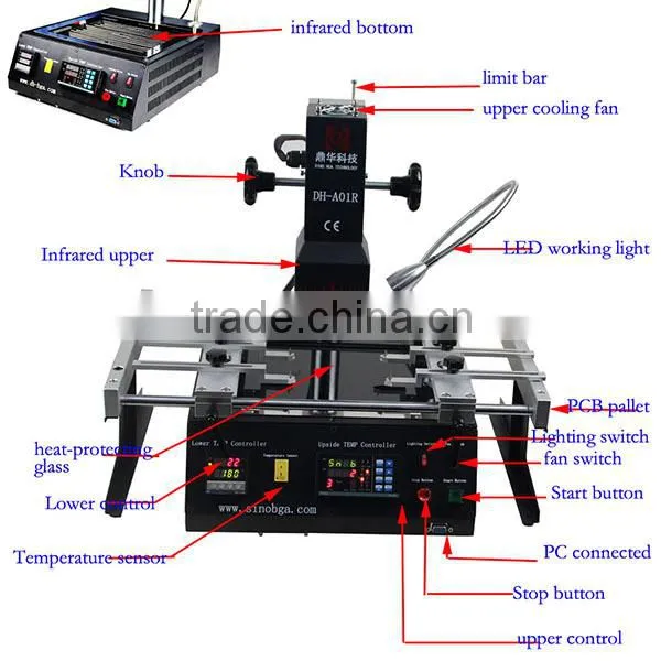 Dinghua DH-A01R BGA Rework Machine For repairing Laptop/TV/game console